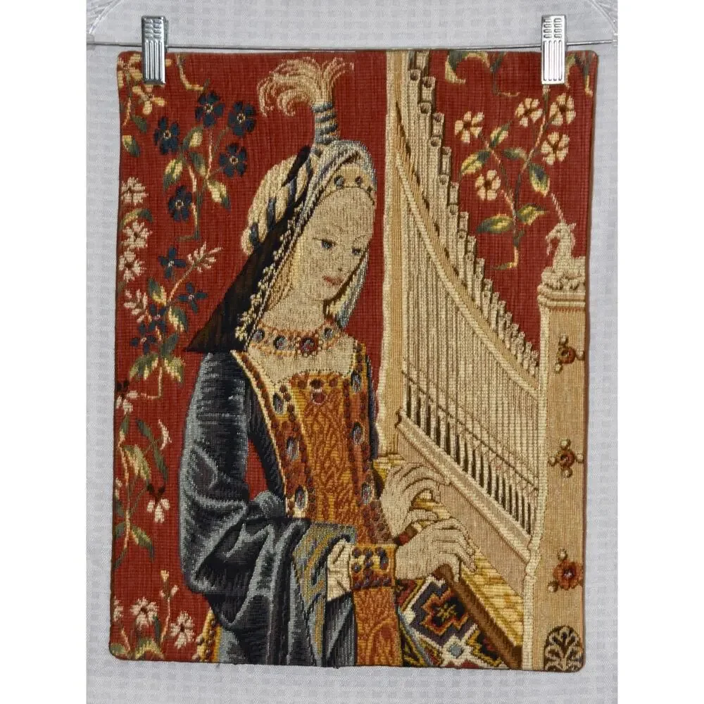 Allan Waller Ltd. Point de l'Halluin Tapestry Lady and the Unicorn Panel #2